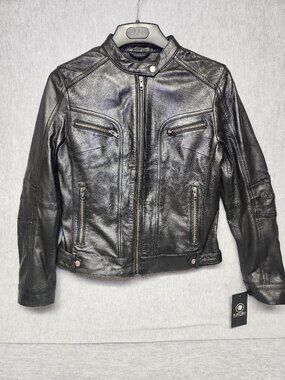 Whet Blu Women's Black Leather Jacket